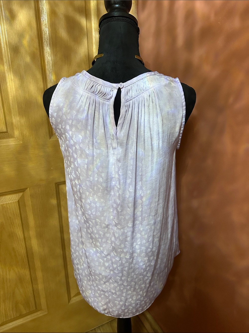 Simply Vera Vera Wang Light Lavender Pleated Neck Camisole - Picture 3 of 3